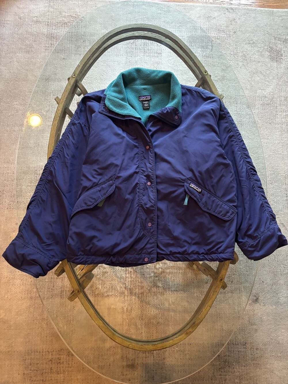 Vintage Patagonia Women's M Nylon Snap-T Fleece Lined Jacket